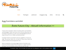 Tablet Screenshot of futurecity.nu